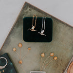 Gold 'Stork' Necklace - Dainty London
