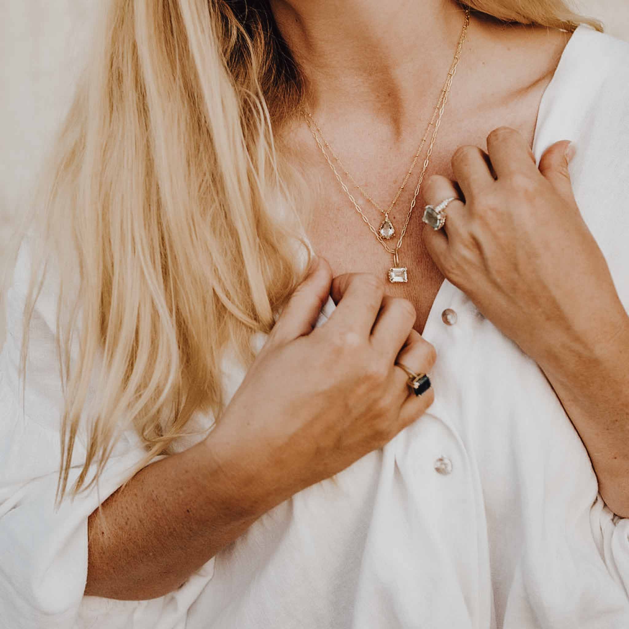 Gold Vermeil Alba Necklace - Dainty London