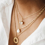 Large Gold Giselle Necklace - Dainty London