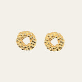 Mini Gold Barnacle Hoops - Dainty London