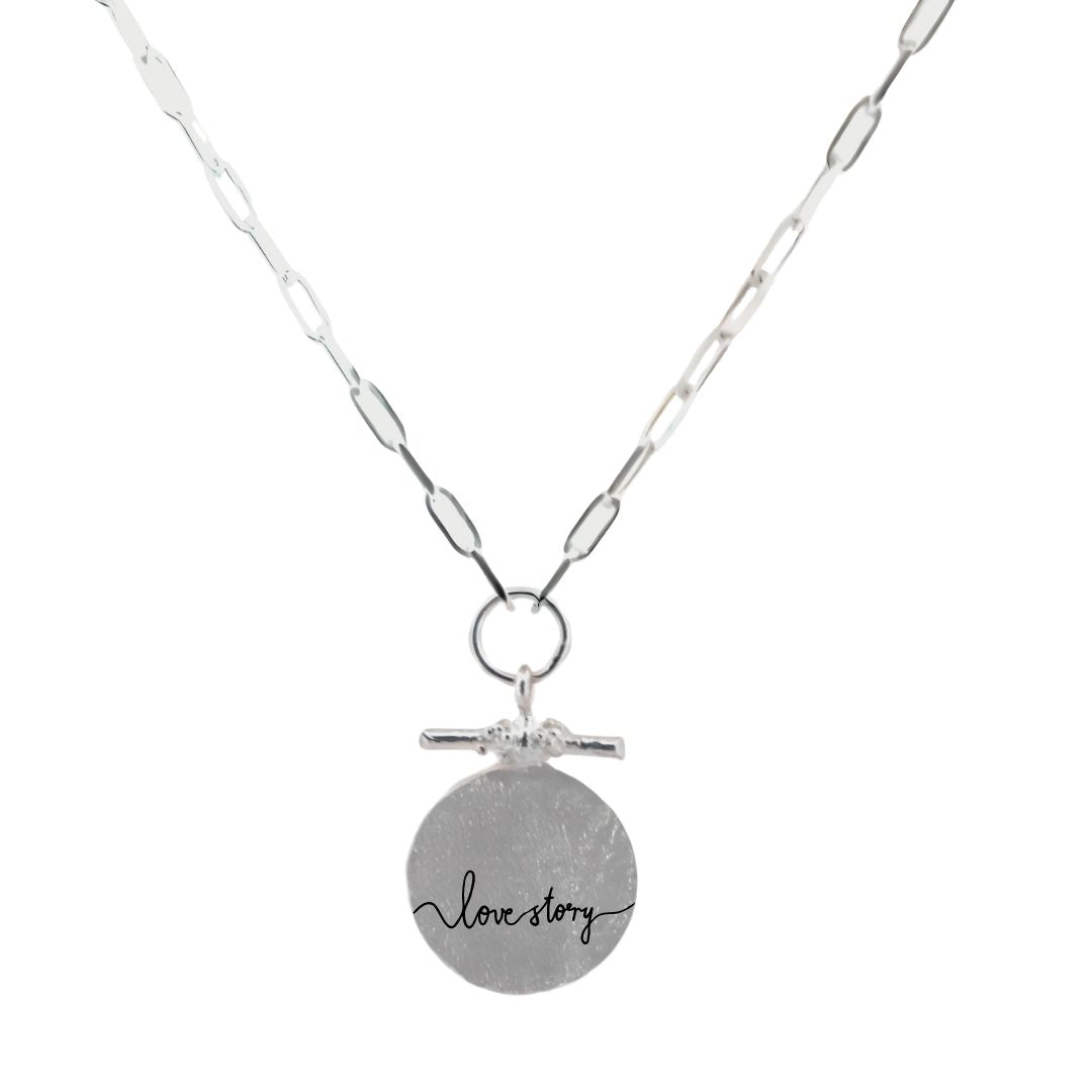 Silver Barnacle Personalised Necklace - Dainty London