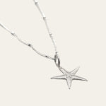 Silver Starfish Necklace - Dainty London