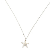Silver Starfish Necklace - Dainty London