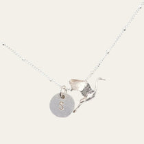 Silver 'Stork' Necklace for mums - Mother's Day - Baby Shower Gift - Dainty London