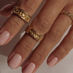 Solid Gold Artemis Ring - Dainty London