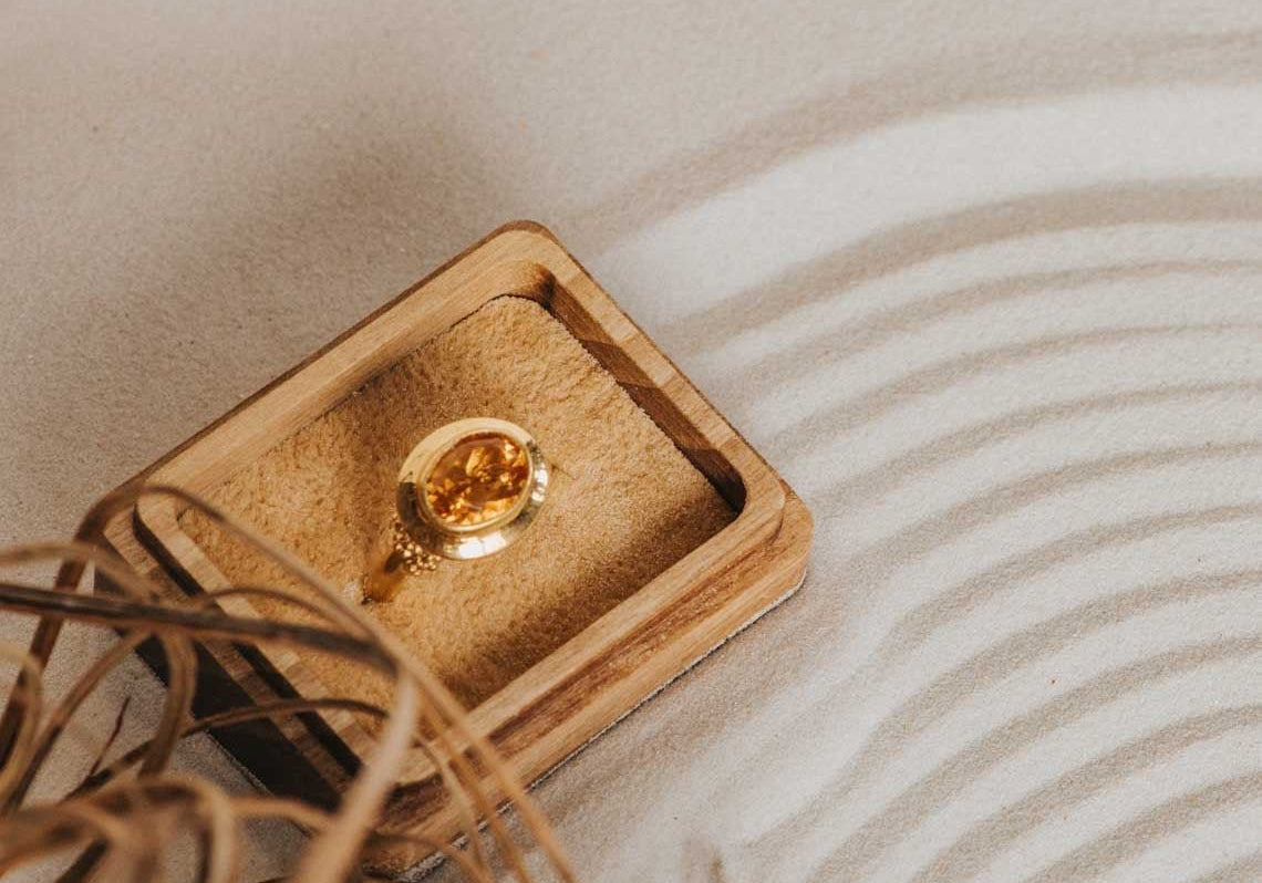 Solid Gold Celeste Ring - Dainty London