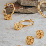 Solid Gold Hemera Studs - Dainty London