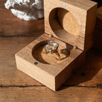 Solid Gold Luxury Moissanite Gemstone Ring - Merrow - Dainty London