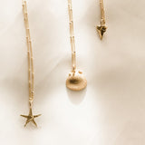 Solid Gold Starfish Necklace - Dainty London
