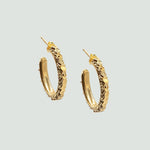 The Gold Hebe Hoops - Dainty London